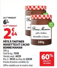 PÂTE À TARTINER NOISETTES ET CACAO BONNE MAMAN
