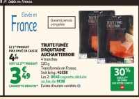 TRUITE FUMÉE D'AQUITAINE AUCHAN TERROIR
