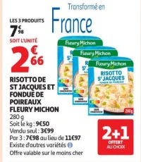 RISOTTO DE ST JACQUES ET FONDUE DE POIREAUX FLEURY MICHON