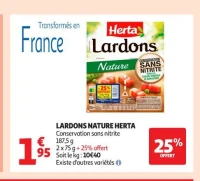 LARDONS NATURE HERTA