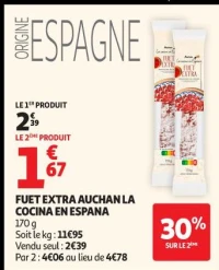FUET EXTRA AUCHAN LA COCINA EN ESPANA