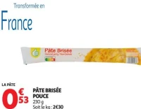 PÂTE BRISÉE POUCE
