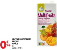 NECTAR MULTIFRUITS BRIQUE POUCE