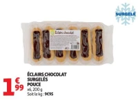 ÉCLAIRS CHOCOLAT SURGELÉS POUCE