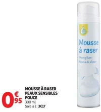 MOUSSE À RASER PEAUX SENSIBLES POUCE