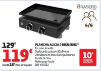 PLANCHA ALICIA 2 BRÛLEURS