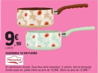 CASSEROLE 18 CM FLEURS