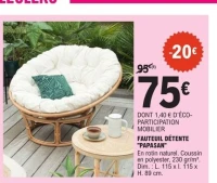 FAUTEUIL DÉTENTE "PAPASAN"
