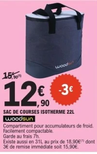 SAC DE COURSES ISOTHERME 22L