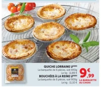 QUICHE LORRAINE U / BOUCHÉES À LA REINE U