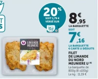 FILET DE LIMANDE DU NORD MEUNIERE U