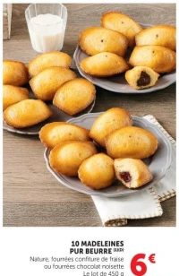 10 MADELEINES PUR BEURRE