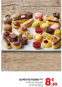 16 PETITS FOURS