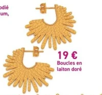 Boucles en laiton doré