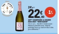 AOP CHAMPAGNE LA GRANDE ROSÉ BRUT "MONTAUDON"