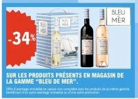 LES PRODUITS PRÉSENTS EN MAGASIN DE LA GAMME "BLEU DE MER".