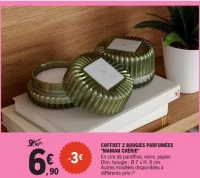 COFFRET 2 BOUGIES PARFUMÉES "MAMAN CHÉRIE"