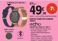 MONTRE CONNECTÉE RAINBOW SUNSET echo