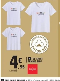TEE - SHIRT FEMME BIO