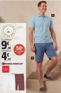 BERMUDA HOMME BIO Tissaia