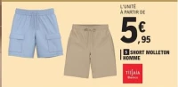 SHORT MOLLETON HOMME Tissaia