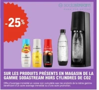 Les de la gamme sodastream hors cylindres de CO2