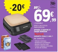 APPAREIL À GAUFFRE ET CROQUE-MONSIEUR Tefal