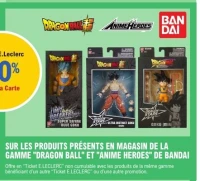 GAMME "DRAGON BALL" ET "ANIME HEROES" DE BANDAI