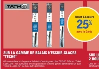 Gamme de balais d'essuie-glaces "tech9"