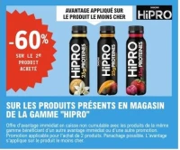 PRODUITS PRÉSENTS EN MAGASIN DE LA GAMME "HIPRO"
