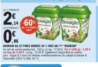 BOURSIN AIL ET FINES HERBES 39 % MAT.GR. "BOURSIN"