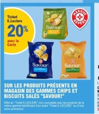 CHIPS ET BISCUITS SALÉS "SAVOUR!"