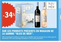 LES PRODUITS PRÉSENTS EN MAGASIN DE LA GAMME "BLEU DE MER"