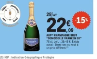 AOP CHAMPAGNE BRUT "DEMOISELLE VRANKEN EO" 75 cl