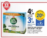 TABLETTES LAVE-VAISSELLE TOUT-EN-UN “UNI VERT”