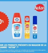 PRODUITS PRÉSENTS EN MAGASIN DE LA GAMME "AUTAN"