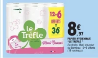PAPIER HYGIENIQUE "LE TRÈFLE"