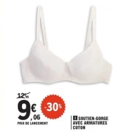SOUTIEN-GORGE AVEC ARMATURES COTON