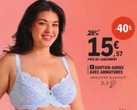 SOUTIEN-GORGE AVEC ARMATURES BRIGITTE BARDOT