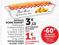 GATEAUX BONNE MAMAN (1) Quatre quarts Marbré chocolat (1)