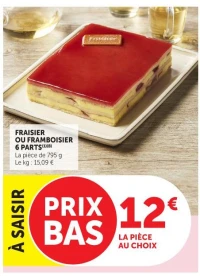FRAISIER OU FRAMBOISIER 6 PARTS