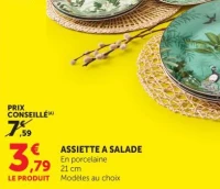 ASSIETTE A SALADE En porcelaine 21 cm