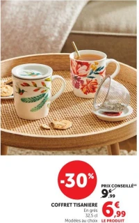 COFFRET TISANIERE En grès 32,5 cl