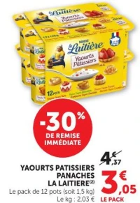 YAOURTS PATISSIERS PANACHES LA LAITIERE(2)
