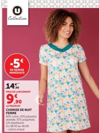 CHEMISE DE NUIT FEMME U Collection