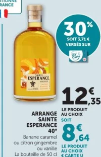 ARRANGÉ SAINTE ESPERANCE 40° Banane caramel ou citron gingembre ou vanille