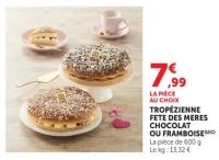 TROPÉZIENNE FETE DES MERES CHOCOLAT OU FRAMBOISE