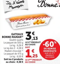 GATEAUX BONNE MAMAN(1) Quatre quarts