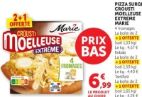 PIZZA SURGELEE CROUSTI MOELLEUSE EXTREME MARIE 4 fromages