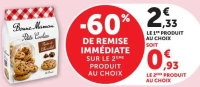 PETITS BISCUITS BONNE MAMAN Cookies pépites de chocolat ou tartelettes chocolat caramel ou petits chocos Le sachet de 250 g
